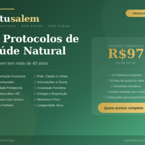 App Natusalem — 12 Protocolos de Saúde Natural